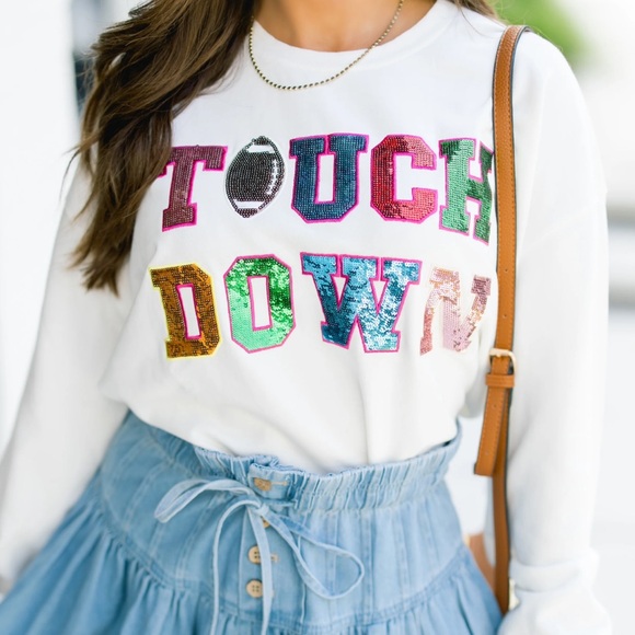Hatch White Touchdown Sweater - Picture 1 of 2